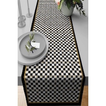Siyah Mutfak Mackenzie Premium Masa Örtüsü Runner Rnr224n11
