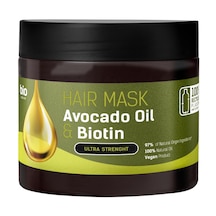 Organik Vegan Güclendirici Saç Maskesi Avocado & Biotin 295 Ml.