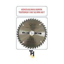 Venüs Elmas Sunta Testeresi 190 Mmx 30 Mm 40 T Spiral Ağaç Sunta Kesme