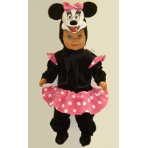 Kostümsarayı Bebek Minnie Mouse Kostümü Etekli