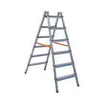 Ze Zigana Ev Gereçleri Zigana 6x6 Çift Çıkışlı Metal Merdiven Katlanır Ev Ofis Bahçe İnşaat Tipi