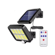 Hs-8021c 144 Led Güneş Enerjili 3 Mod Kumandalı 3.5 Mt Kablolu Kaliteli Sensörlü Solar Sokak Lambası