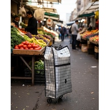 Ağır - 403 - Yük Tmaya Uygun Tekerlekli Market Ve - Ece-umay - Pazar Çantası