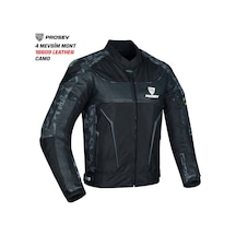Prosev 18609 Hörgüçlü Kışlık Kısa Mont Camo-siyah