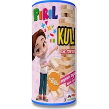 Pırıl Jenga Ahşap Denge Oyunu 54 Parça