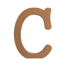 Na Neşeli Ahşap 10 Cm Ahşap C Harf , Dik Durabilr . Harf Seçimli Özel Gün Doğum Günü Yaş Günü Aksesuarı Model Ahsapcharfi