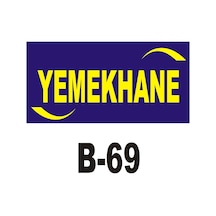 Iş Güvenliği Pvc Dekota Uyarı - Ikaz Levhası Yemekhane Yazılı (262090876)