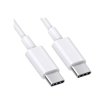 Type C-c, 60watt Pd, Tpe Hızlı Şarj & Data Kablosu, Apple iPhone Uyumlu  15/16 Ve Android İçin 100 Cm Standart