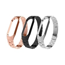 Xiaomi Mi Band 5 Kordon Metal Katlamalı Klipsli 16 Kademeli