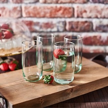 420805 Aware 4'lü Bardak - 365 Ml Yeşil
