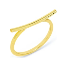 Kuyumcudukkani Elişi Çubuklu Taşsız Yüzük-10358-g Gold