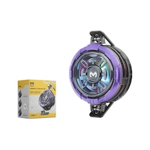 Hadron Cx08aı Manyetik Klipsli Telefon Soğutucu Fan Rgb Mor Siyah