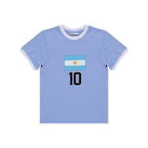 Civil Boys Argentina Baskılı 2'li 6-9 Yaş Takım - Pamuk Forma - Mavi