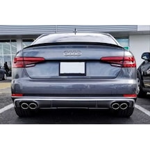 Audi A4 B9 Düz Model Spoyler 2017+ Parlak Siyah