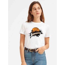 Silhouette Street Basketball Kadın Beyaz Tshirt