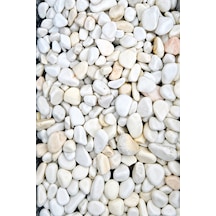 3 Kg Dekorati F Beyaz Tas 2 Cm Tamburlanmis Yeşil