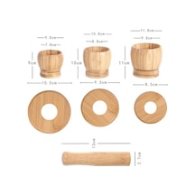 Dancemonkey Cbtx Bambu Sarımsak Pounder, Kapaksız Orta Mutfak Karıştırıcı Çok Renkli