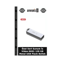 Özel Seri Sunum İs Video Dk01 128 Gb Metal Usb Flash Bellek