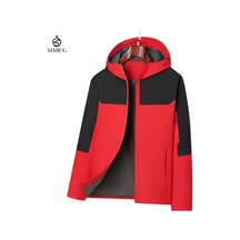 İlkbahar Ve Sonbaharda Giyilebilen, Rüzgar Geçirmez, Nefes Alabilen, Bol Kapüşonlu Ceket Kırmızı