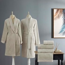 Taç Gabrıella Pure Cotton Pamuk Aile Seti Taş Ekru 000000001500218372 Taş