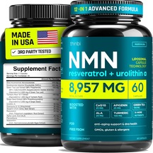 Thinbi Nmn & Nad Supplement 8957mg With Urolithin A, 60 Kapsül