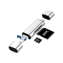 Kompakt Type-c Usb 3 İn 1 Kart Okuyucu