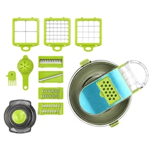 Vegetable Cutter Hazneli 9ın1 Çok Fonksiyonlu Sebze Dilimleyici - Kesici - Doğrayıcı Seti Dp-901 Belirtilmemis