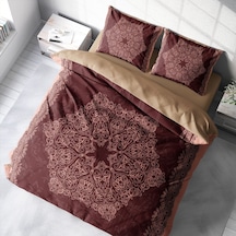 Monohome Browny 3D Pamuk Saten Çift Kişilik Nevresim Takımı