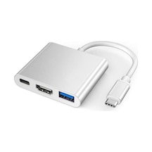 Type-c Hub Çoklayıcı Pd 100w Hdmı 4k/60hz Usb 3.0 Dönüştürücü Adaptör Kablo