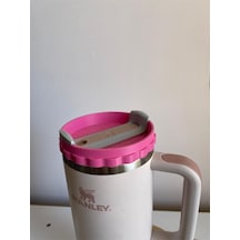 Quencher 1.18 Litre Pipetli Termos İçin Plastik Kapağı İle Yedek Parça Uyumlu Quencher Termos Pembe
