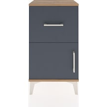 Arges Komodin Tek Raflı Tek Çekmeceli Tek Kapaklı 44x30x80 Çam-antrasit Atlas Çam