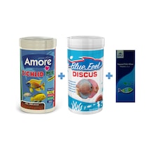 Cichlid Mix Granules 250ml ve BlueFeel Discus 250ml Balık Yemi