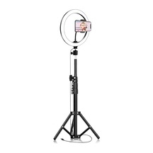 Ayrex Smayling Ring Light 26cm Halka Işık + Tripod Ayak Bluetooth Uzaktan Kumandalı 3 Işık Modu & 10 Parla