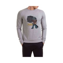 Pubg Tava Baskılı Gri Erkek Örme Sweatshirt