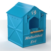Plastik Kuş Yuvalığı Demonte 15x15x20 Mavi