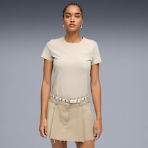 Puma Essential Elevated Kadın Ekru Tişört Puma Essential Elevated Kadın Ekru Tişört