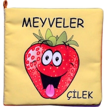 Tox Meyveler Kumaş Sessiz Kitap T049 - Bez Kitap , Eğitici Oyuncak , Yumuşak Ve Hışırtılı