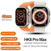 Technodia HK8 Pro Max Ultra Amoled Akıllı   Saat (İthalatçı Garantili)