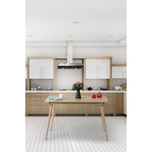 Bistro 120x77 Cm / Dikdörtgen Mutfak Masası / Mutfak Yemek Masası / Dikdörtgen Masa / Meşe