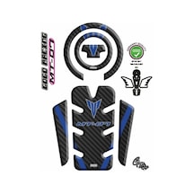 Yamaha Mt07 2021 - 2024 Uyumlu Tank Pad 003 Siyah