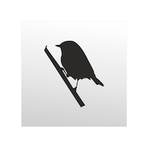 Folyo Sticker Serçe 130cm Uzunluk Siyah