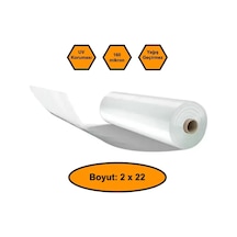 160 Micron Naylon Örtü, Şeffaf Su Geçirmez Naylon, 2x22 Metre