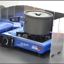 Novahub Açık Mini 9 Parça Soba Kafası Gümüş Rüzgar Kalkanı, Katlanır Ön Cam, Taşınabilir Kamp Ekipmanları, 10 Adet Soba Aksesuarları Gümüş