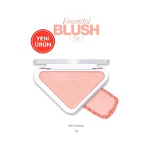 Katmanlanabilir Yumuşak Dokulu Işıltılı Bitiş Sunan Allık Essential Blush Tap S201 Coral Posy Çok Renkli