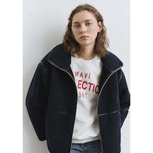 Mavi - Lacivert Sherpa Ceket 1110719-90372 Lacivert