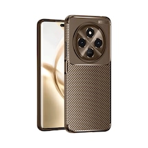 Tecno Spark 30 Kılıf Auto Focus Karbon Kapak - Kahverengi 0.2M-Çok Renkli