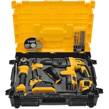 Sgs 5450 Kömürsüz Akülü Taşlama + Matkap + Kırıcı Delici 3'lü Kombo Set Çantalı