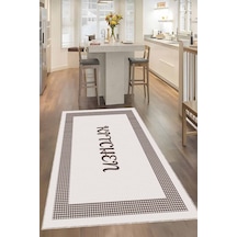 Vizon Kaymaz Taban Kitchen Yazan Mutfak Halısı Yolluk Vh107n11