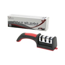Kutulu Bıçak Bileme 3 Boğumlu Renkli Plastik Saplı Bx40