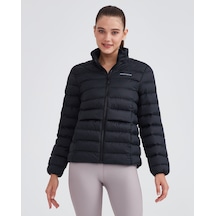Skechers W Outerwear Pop Up Detailed Padded Jacket Kadın Siyah Mont S231240-001 Siyah